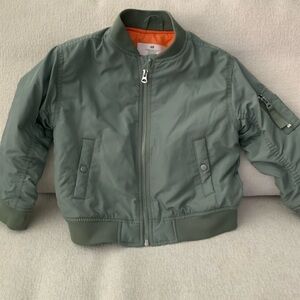 3T 4T boy Green Bomber Jacket H&M